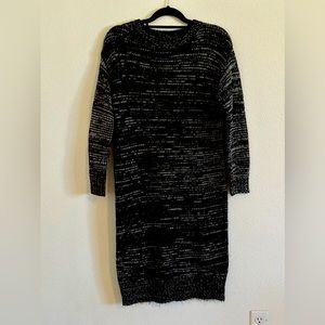 Black and white sweater dress